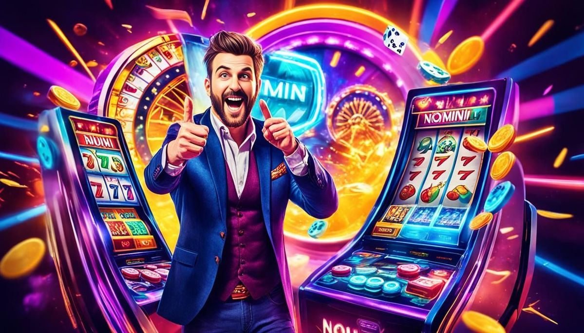 lucio app home screen showing slot game tiles and live-dealer options